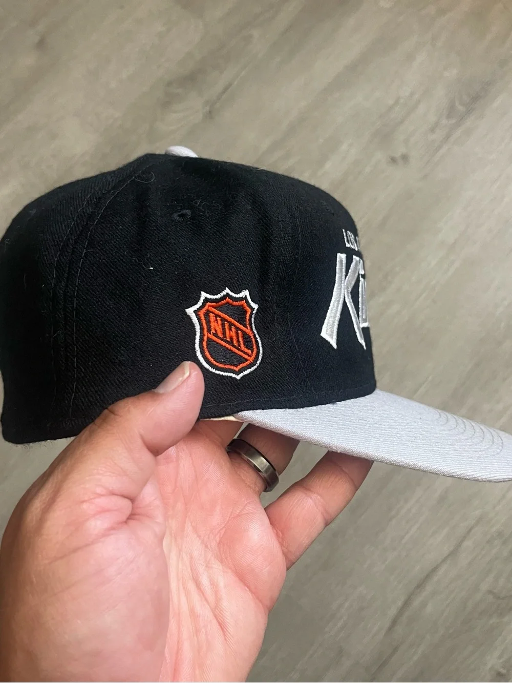 Vintage Los Angeles Kings Script Sports Specialties Fitted Hat 7 1/8
